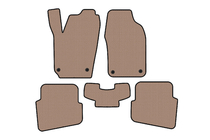 Volkswagen Polo 2001–2009 Rubberen automatten Carsuit (HB, 3/5-deurs, beige) foto 1