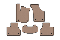 Volkswagen Phaeton 2002–2016 Rubberen automatten voor het interieur Carsuit (SD, korte wielbasis, beige) foto 1