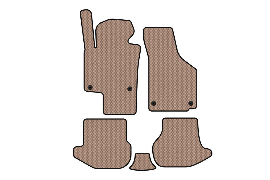 Volkswagen EOS 2006–2011 Rubberen automatten Carsuit (Beige) Image