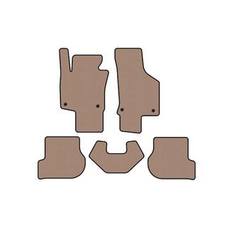 Rubberen automatten Carsuit (HB, 3-deurs, beige) foto 1