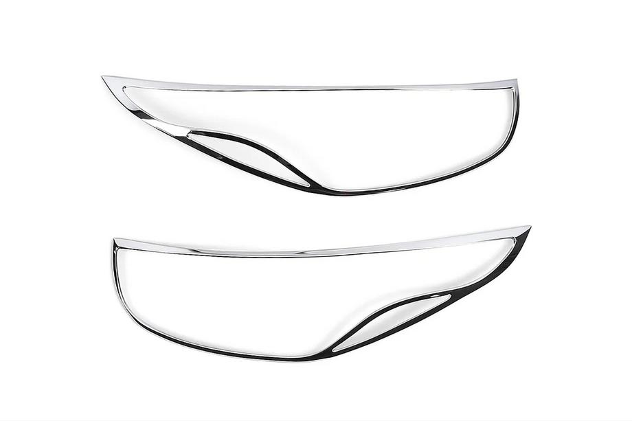 Hyundai IX-35 2010–2015 Chromen koplamp sierlijsten (2013-2015, 2 st., kunststof) Foto 2