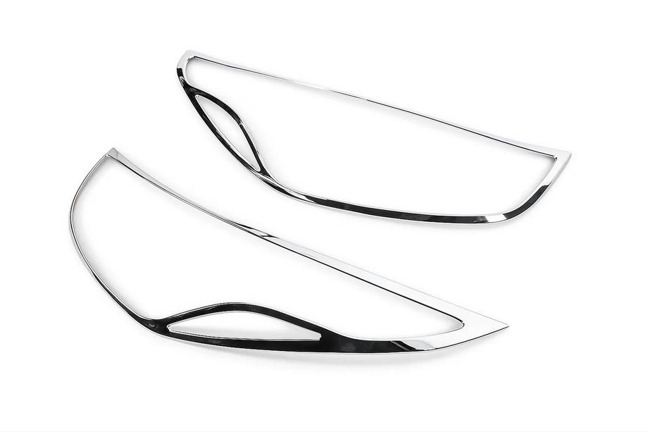 Hyundai IX-35 2010–2015 Chromen koplamp sierlijsten (2013-2015, 2 st., kunststof) Foto 3