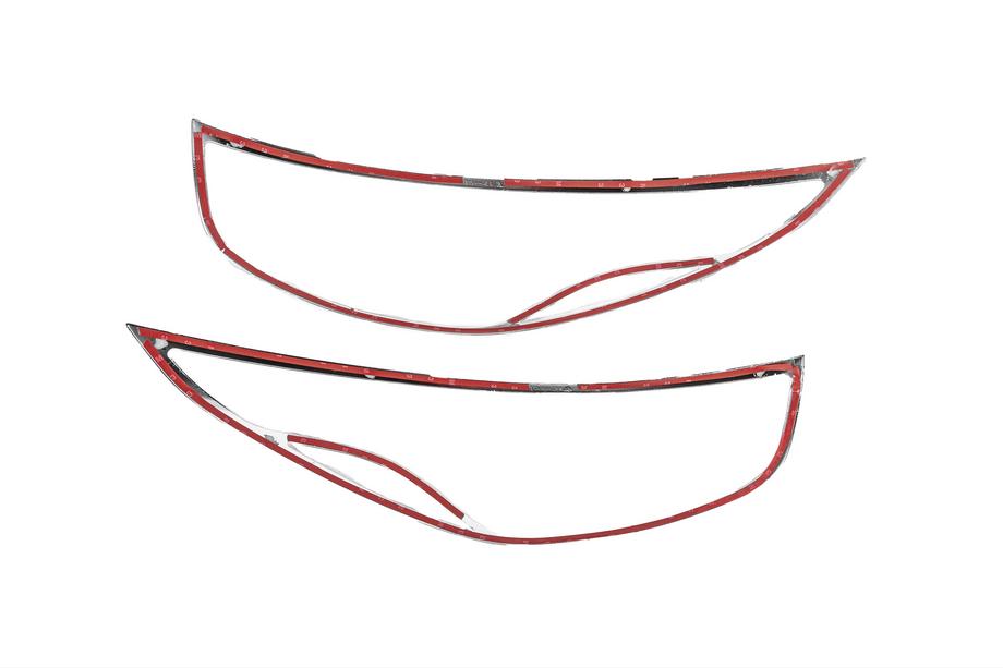Hyundai IX-35 2010–2015 Chromen koplamp sierlijsten (2013-2015, 2 st., kunststof) Foto 5