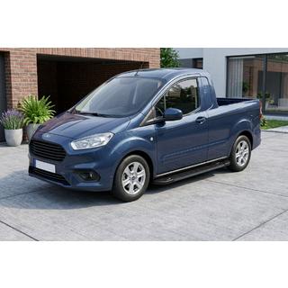 RedLine Black zijtreden (2 st., aluminium) Ford Courier 2014–2023 foto 1