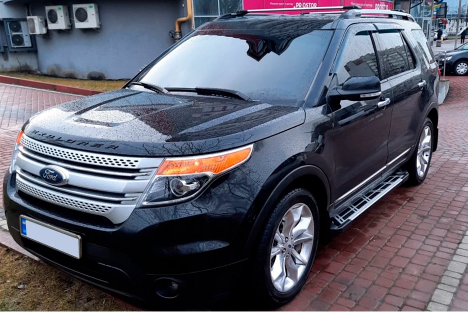 Ford Explorer 2011–2019 Sunrise side steps (set van 2, aluminium) Image