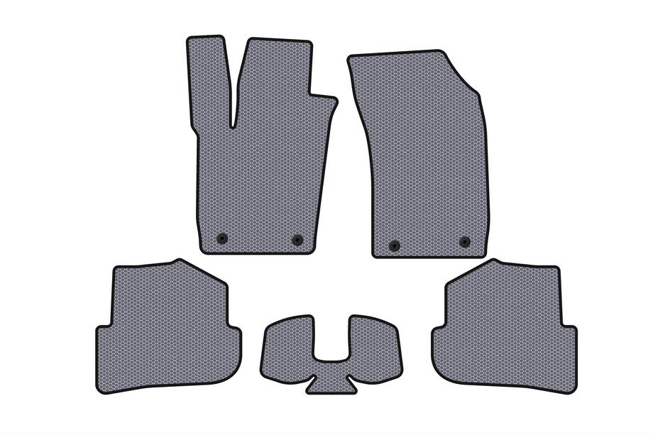 Audi A1 2010–2018 Rubberen automatten Carsuit (HB, 3-deurs, grijs) Foto 1
