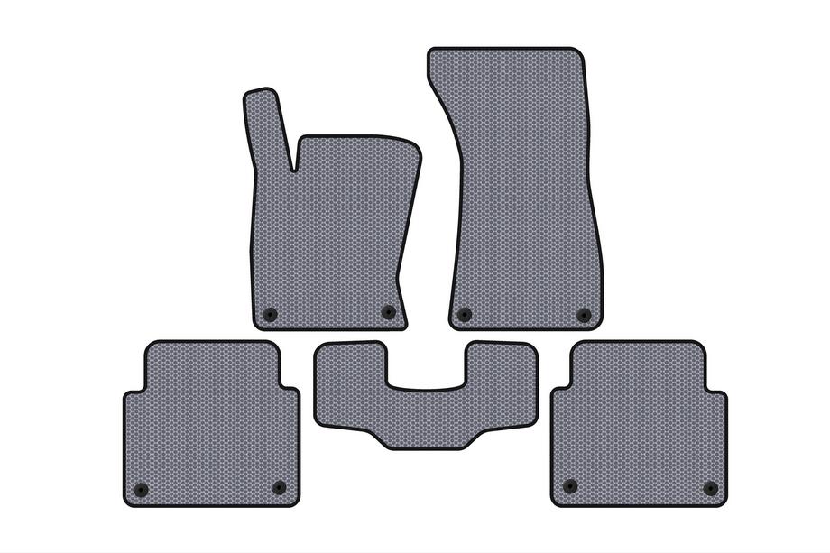 Audi A8 2002–2009 Carsuit rubberen automatten voor interieur (Short, grijs) Foto 1