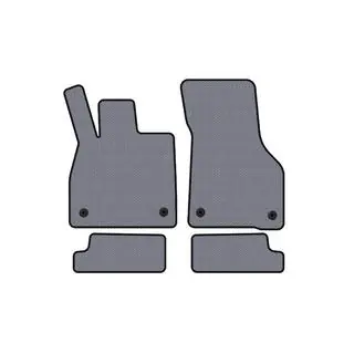 Rubberen automatten Carsuit (Coupé, grijs)