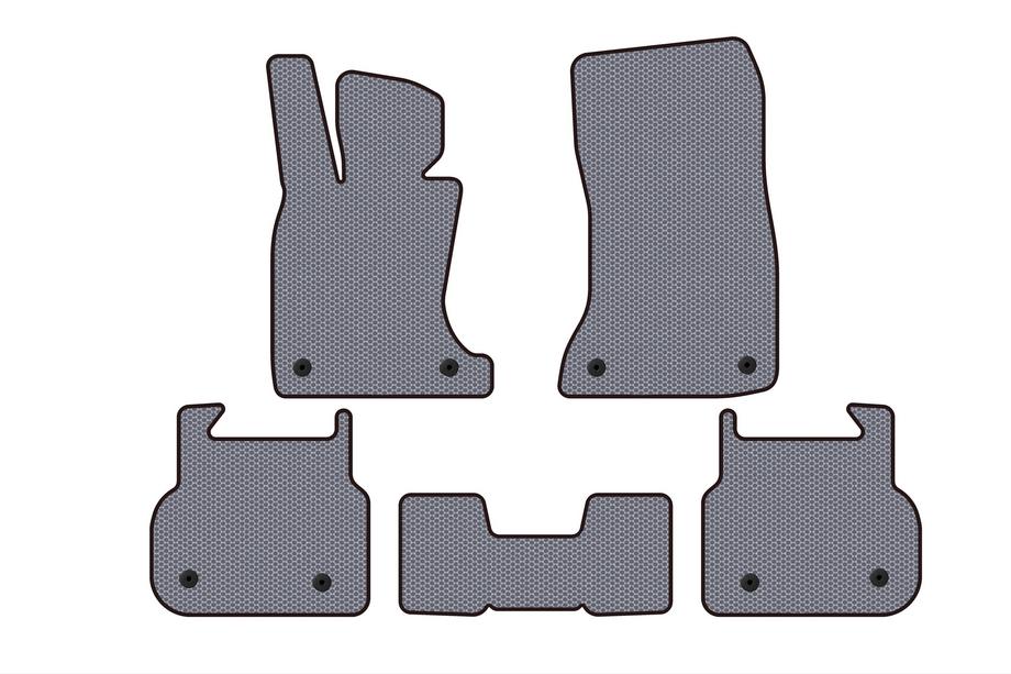 BMW 7 Serie F01/F02 2008–2015 Rubberen automatten Carsuit (voor F01, grijs) Image