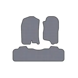 Rubberen mattenset Carsuit (2 rijen, 2007-2014, grijs)