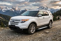 Ford Explorer 2011–2019 Side steps Allmond Grey (set van 2, aluminium) foto 1