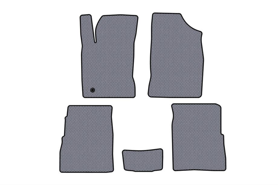 Chrysler PT Cruiser 2000–2010 Carsuit rubberen vloermatten voor interieur (HB, 5-deurs, facelift, grijs) Image
