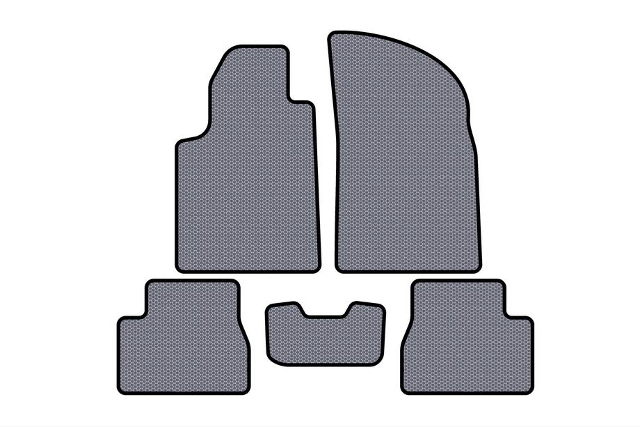 Citroen C-3 2002–2009 Rubberen automatten Carsuit (Grijs) Image