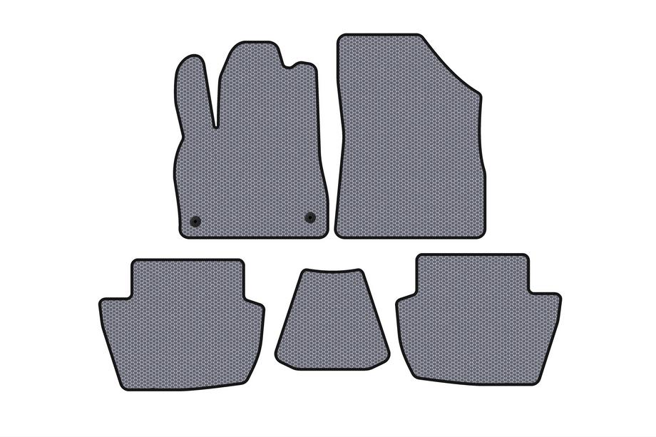Citroen DS-5 2011–2015 Rubberen automatten Carsuit (HB, hybride/automaat, grijs) Image