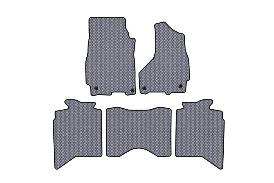 Dodge RAM (DS/DJ/D2) 2009–2024 Rubberen automatten Carsuit (2013+, 5-zits, grijs) Foto 1