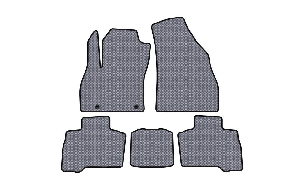 Fiat Fiorino/Qubo 2008–2024 Carsuit rubberen automatten voor het interieur (voor Qubo, 2016+, grijs) Foto 1