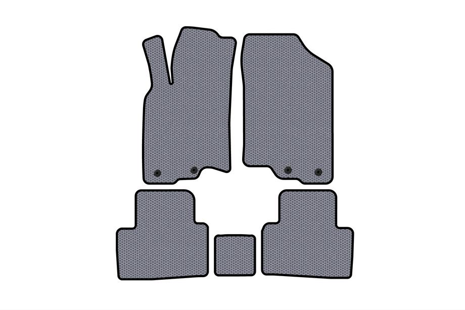 Honda Insight II 2009–2014 Rubberen automatten Carsuit (HB, Hybrid, grijs) Image