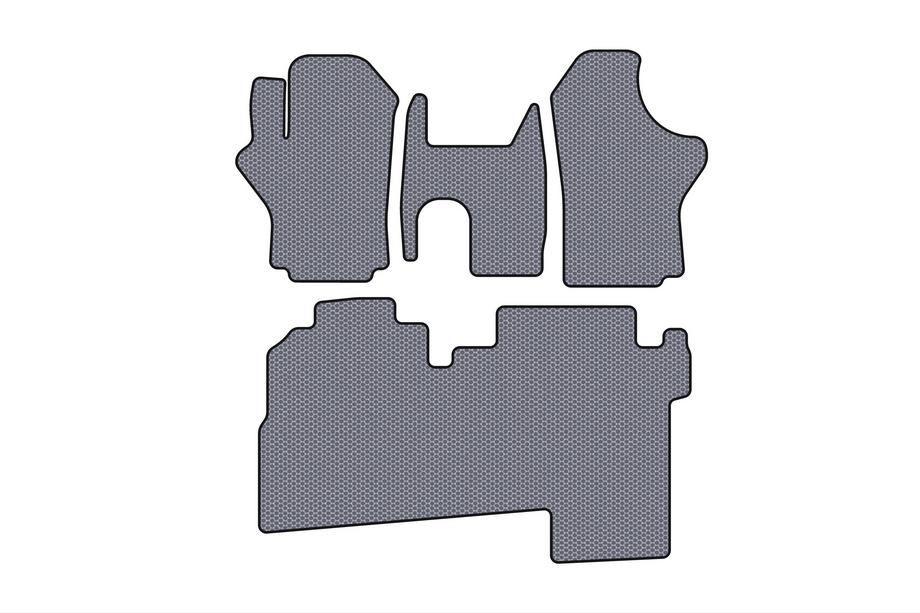 Hyundai H200, H1, Starex 1998–2007 Rubberen automatten Carsuit (2004-2007, 2 rijen, 8-zits, grijs) Image