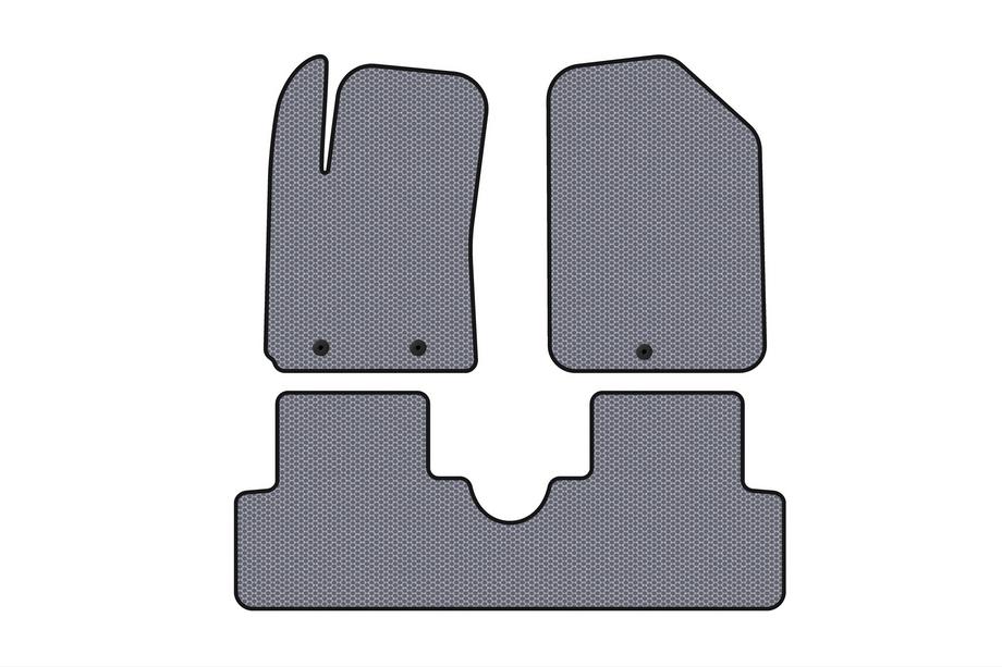 Hyundai I-10 2014–2017 Carsuit rubber automatten (HB, grijs) Image