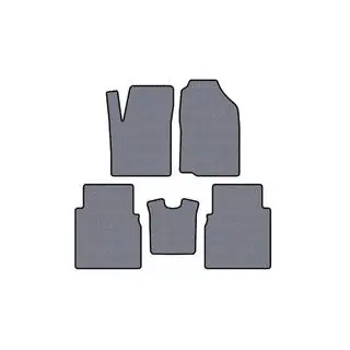 Rubberen automatten Carsuit (Grijs)