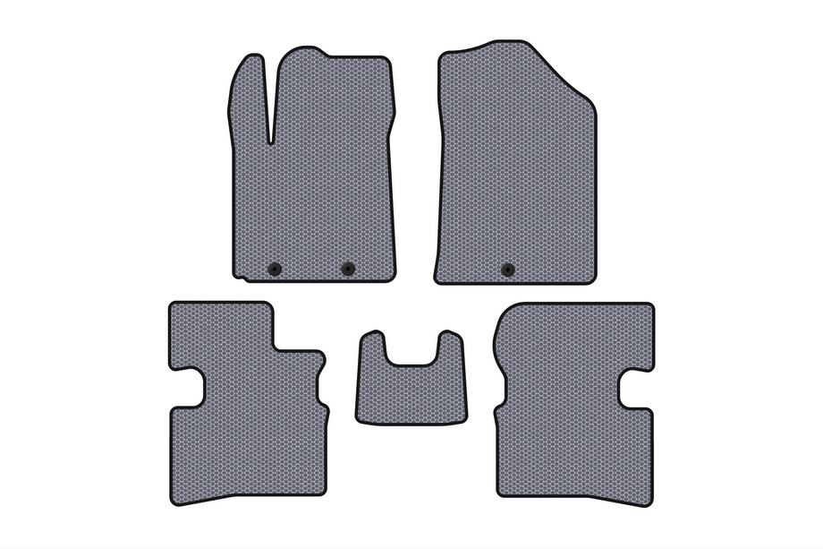 Kia Picanto 2004–2011 Rubberen automatten Carsuit (2009-2011, HB, grijs) Image