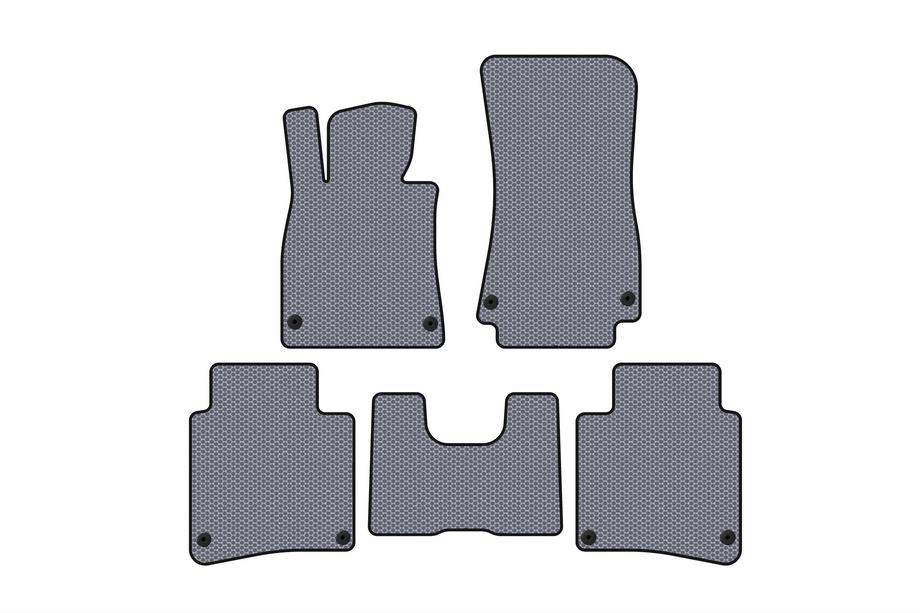 Mercedes S-Class W222 2013–2022 Rubberen automatten Carsuit (2017-2020, SD, lange wielbasis, grijs) Image