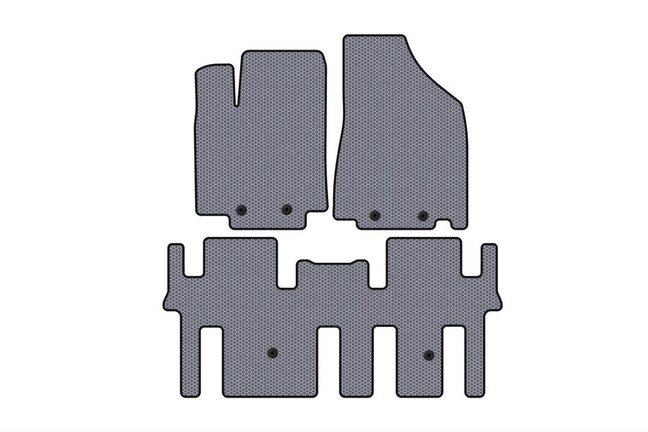 Nissan Pathfinder R52 2012–2021 Rubberen automatten Carsuit (2 rijen, grijs) Foto 1