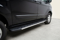 Ford Custom 2013–2022 Duru side steps (2 stuks, aluminium) Lange wielbasis foto 1