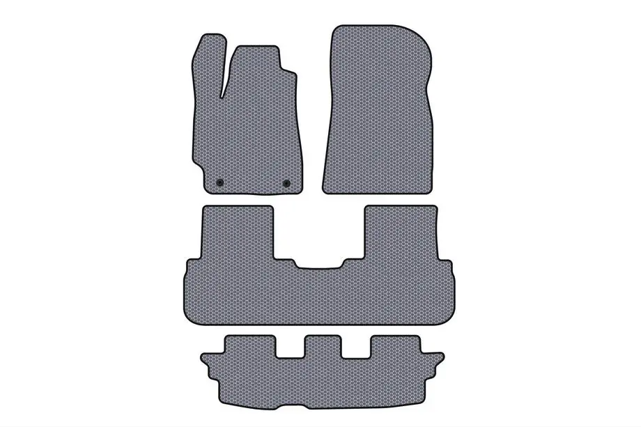 Toyota Highlander 2008–2013 Rubberen automatten Carsuit (2 rijen, grijs) Image