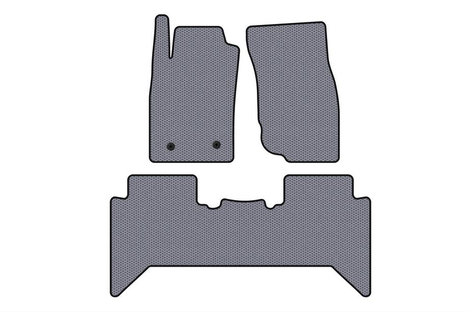 Toyota Hilux 2006–2015 Rubberen vloermatten Carsuit V2 (Grijs) Image