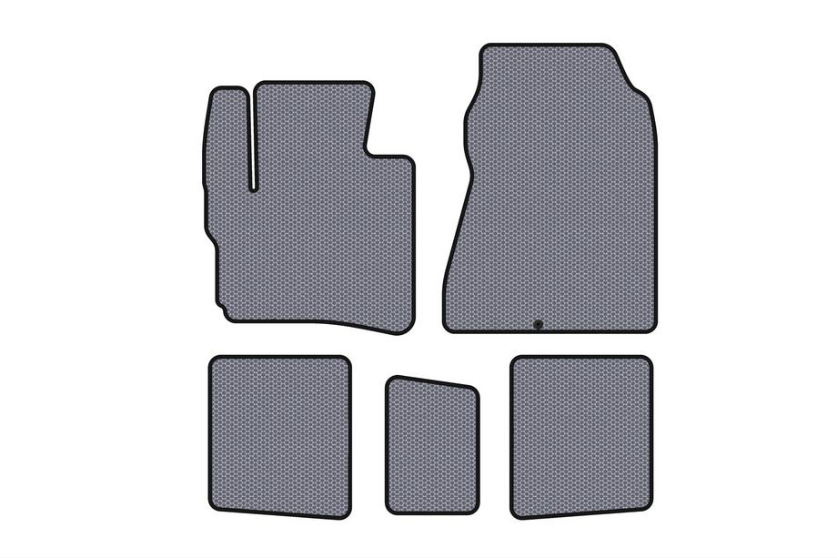 Toyota IQ 2008–2015 Carsuit rubber automatten (HB, grijs) Image
