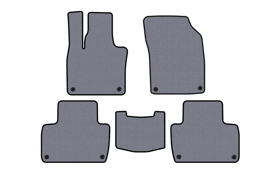 Volvo XC90 2015– Rubberen automatten Carsuit (2 rijen, grijs) Image
