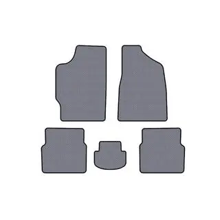 Rubberen automatten Carsuit (Sedan, grijs)
