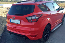 Ford Kuga/Escape 2013–2019 Side steps Line (2 stuks, aluminium) Met zwarte deurlijsten foto 9