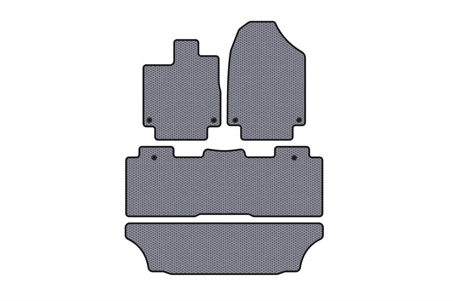 Honda Odyssey 2017– Rubberen automatten Carsuit (3 rijen, grijs) Image