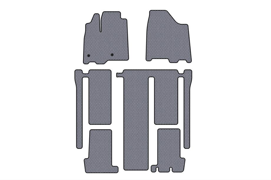Toyota Sienna 2010–2020 Rubberen automatten Carsuit (3 rijen, grijs) Image