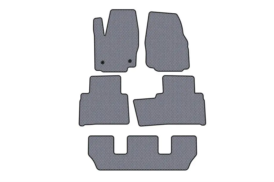 Ford Galaxy 2007–2015 Rubberen automatten Carsuit (3 rijen, grijs) Image