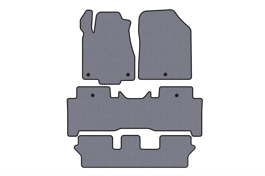 Acura MDX 2007–2013 Rubberen automatten Carsuit (3 rijen, grijs) Image