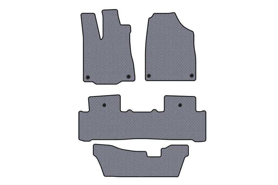 Acura MDX 2013–2020 Rubberen automatten Carsuit (3 rijen, grijs) Image