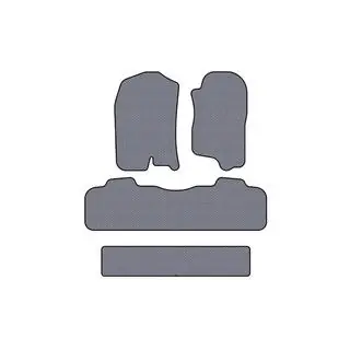 Rubberen automatten Carsuit (3 rijen, 2007-2014, grijs)