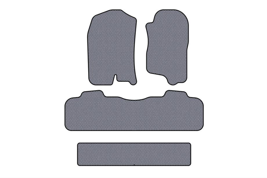 Chevrolet Tahoe 2007–2014 Rubberen automatten Carsuit (3 rijen, 2007-2014, grijs) Image