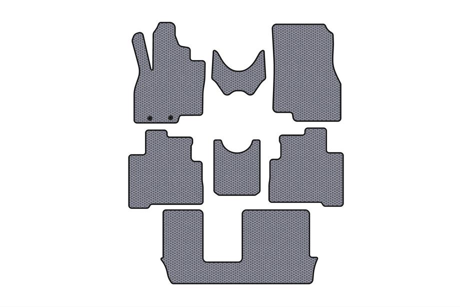 Mitsubishi Grandis 2003–2011 Rubberen automatten Carsuit (3 rijen, grijs) Image