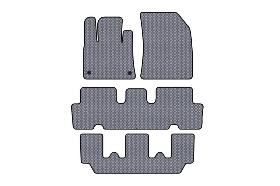 Citroen C-4 Picasso 2013–2022 Rubberen automatten Carsuit V1 (3 rijen, grijs) Foto 1
