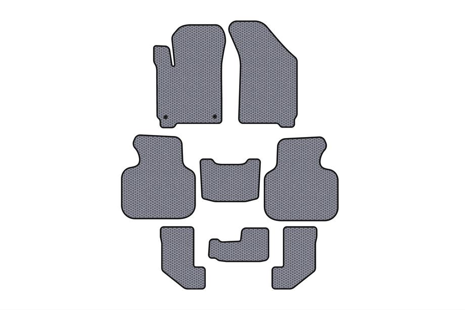 Dodge Journey 2008–2020 Rubberen automatten Carsuit (2008-2011, 3 rijen, grijs) Foto 1