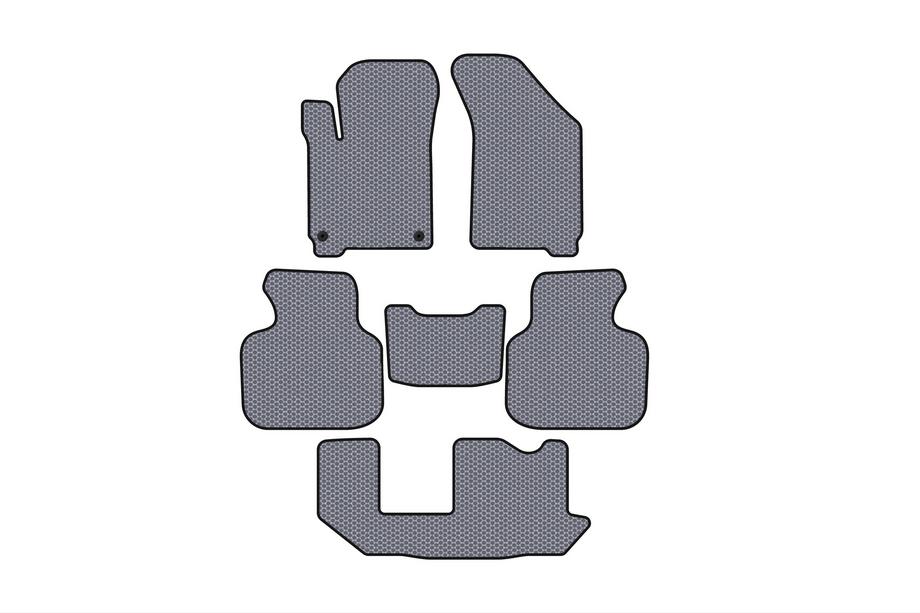 Dodge Journey 2008–2020 Rubberen automatten Carsuit (2011-2020, 3 rijen, 7-zits, grijs) Image