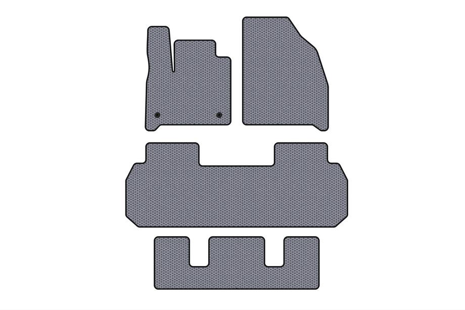 Chevrolet Traverse 2017– Rubberen automatten Carsuit (3 rijen, grijs) Image