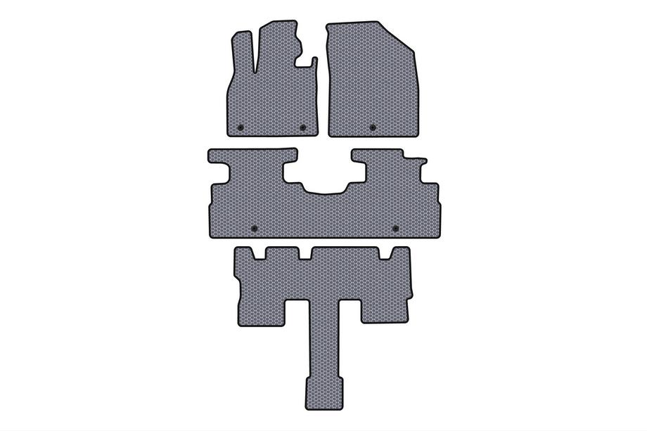 Hyundai Palisade 2018–2025 Rubber matten Carsuit (3 rijen, 7-zits, grijs) Image