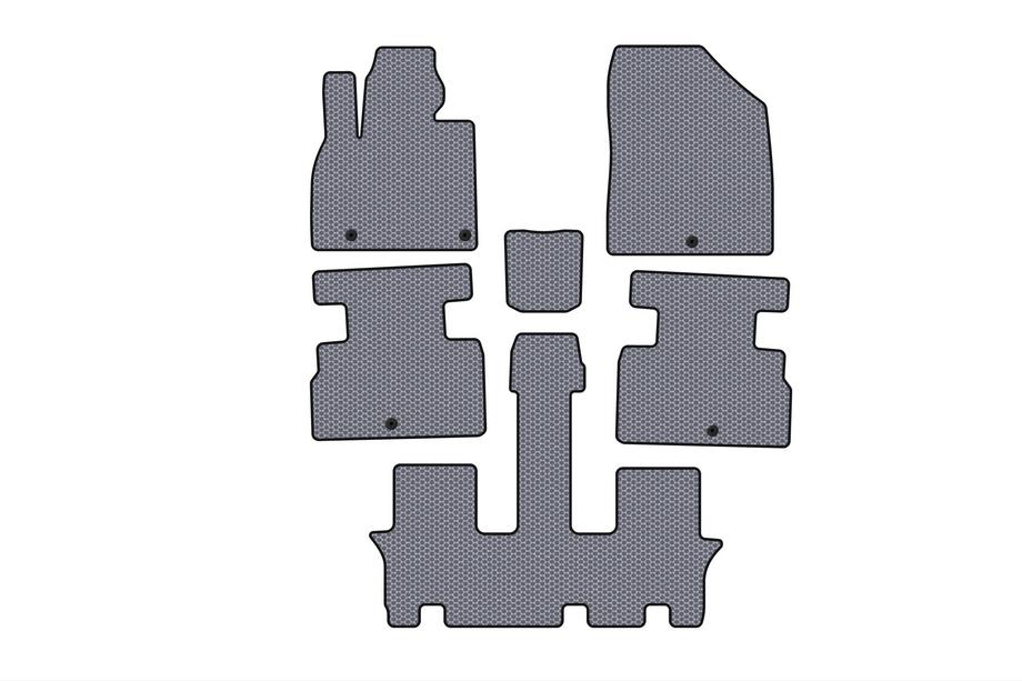 Kia Stonic 2017– Rubber matten Carsuit (3 rijen, 7-zits, grijs) Image