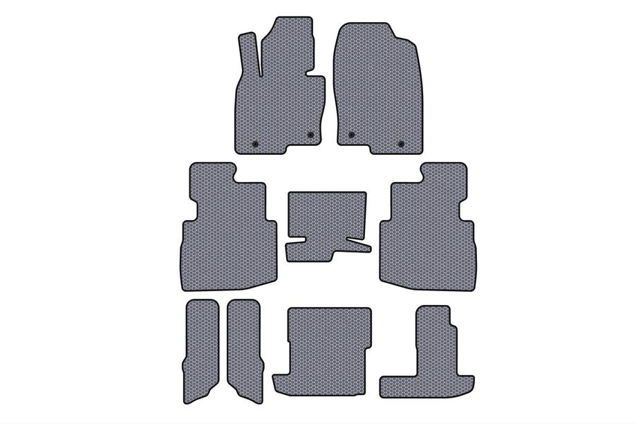 Mazda CX-9 2017– Rubber matten Carsuit (3 rijen, 7-zits, grijs) Image