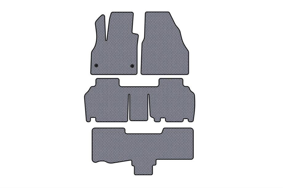 Renault Kangoo 2008–2020 Carsuit rubberen automatten (3 rijen, 5-deurs/7-zits, grijs) Image